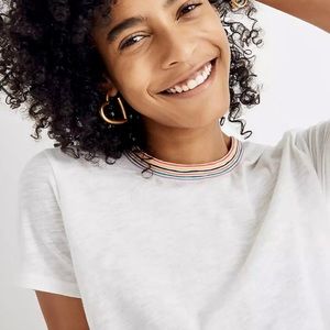 Madewell Rainbow Collar Tee